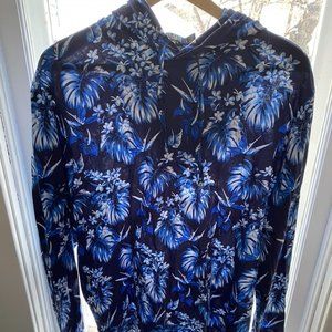 NWT Jersey Cotton Floral Hooded T-Shirt